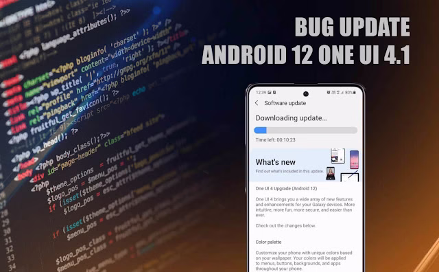 Bug Samsung One UI 4.1 Android 12 ashwamedia
