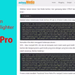 Cara mengaktifkan Syntax Highlighter untuk menulis Code pada Postingan Blogger - Fletro Pro Ashwamedia